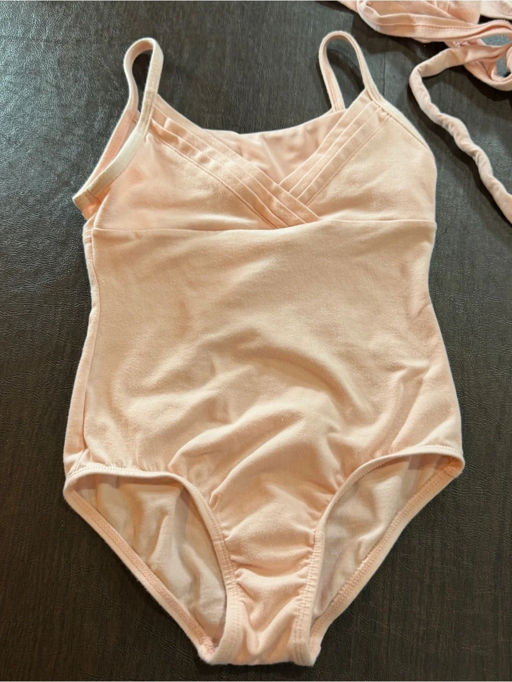 Cat & Jack Pink Dance Leotard Sz 8 and Theatricals Tie Cardigan Sz SC